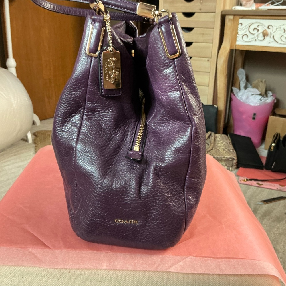 This is the Coach Edie 31 Pebbled Leather Shoulder Bag - Picture 13 of 13